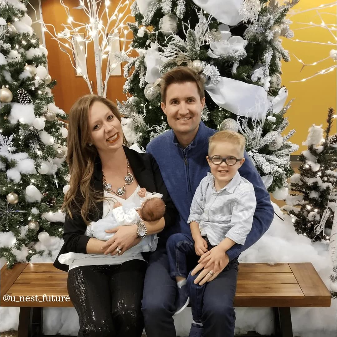 Families of U-Nest: Darren, Lauren with William and Charlotte